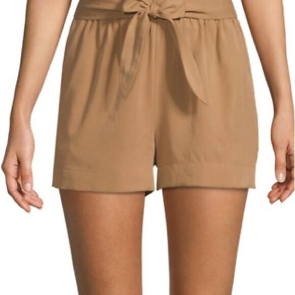 BCBG MaxAzria Brown Paperbag Shorts Size Medium - Picture 1 of 7